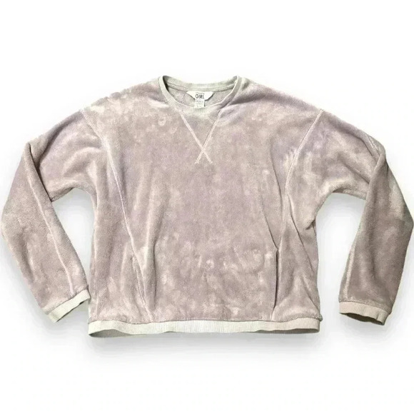 Athleta Girl Feelin Great 2.0 Sweatshirt Lilac Purple Size Lg/12 Crewneck Fleece - Picture 11 of 14